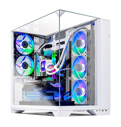 Skytech O11 Vision Gaming PC Desktop, Ryzen 7 9800X3D 4.7 GHz (5.2 GHz Turbo Boost), AMD RX 9070 XT 16GB GDDR6, 2TB Gen4 NVMe SSD, 32GB DDR5 RAM 6000 RGB, 850W Gold ATX 3.0 PSU, Wi-Fi, Win 11 - 9800X3D | Radeon 9070XT