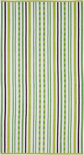 Superior Juego de toallas de playa de gran tamaño de 2 piezas, toallas de playa de algodón de secado rápido, toalla de verano a rayas Cape May para