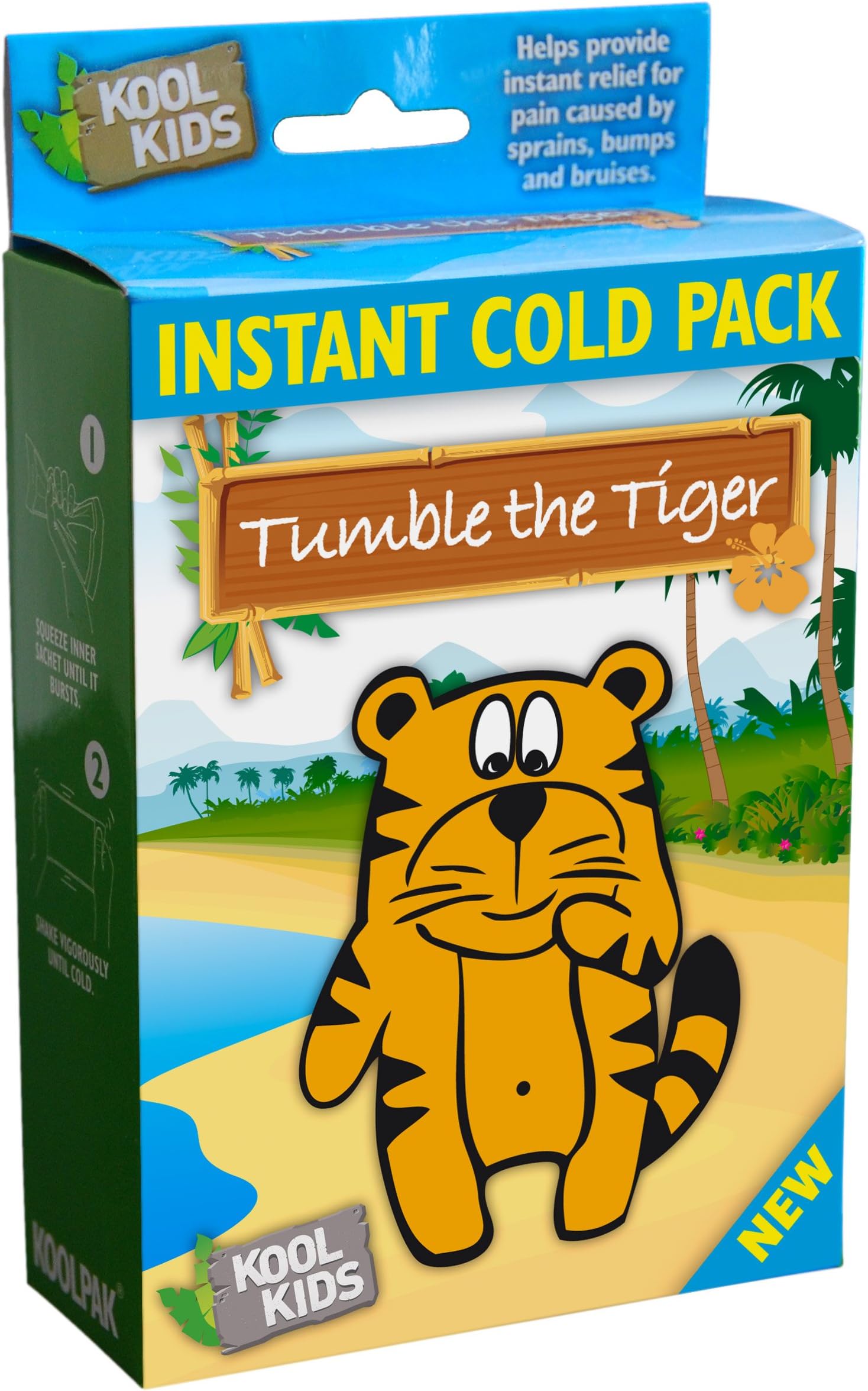 Koolpak Tumble The Tiger Instant Cold Twin Pack