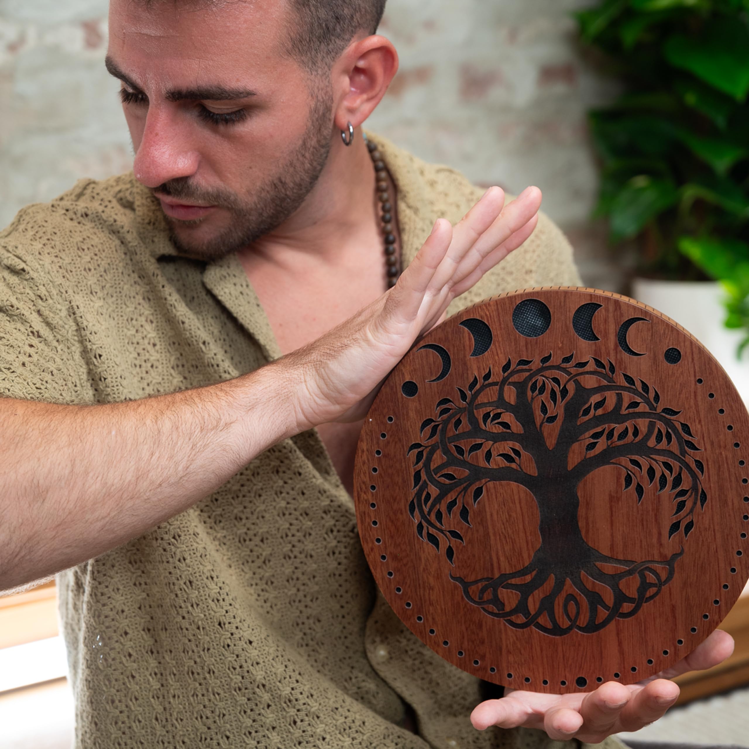 Meinl Sonic Energy Dysk przeciwdeszczowy, 25 cm, efekty dźwiękowe wody i strumienia, do medytacji, jogi, kąpieli dźwiękowych, muzyki