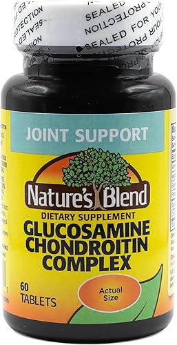 Nature's Blend Tabletas complejas de glucosamina condroitina, 60 tabletas