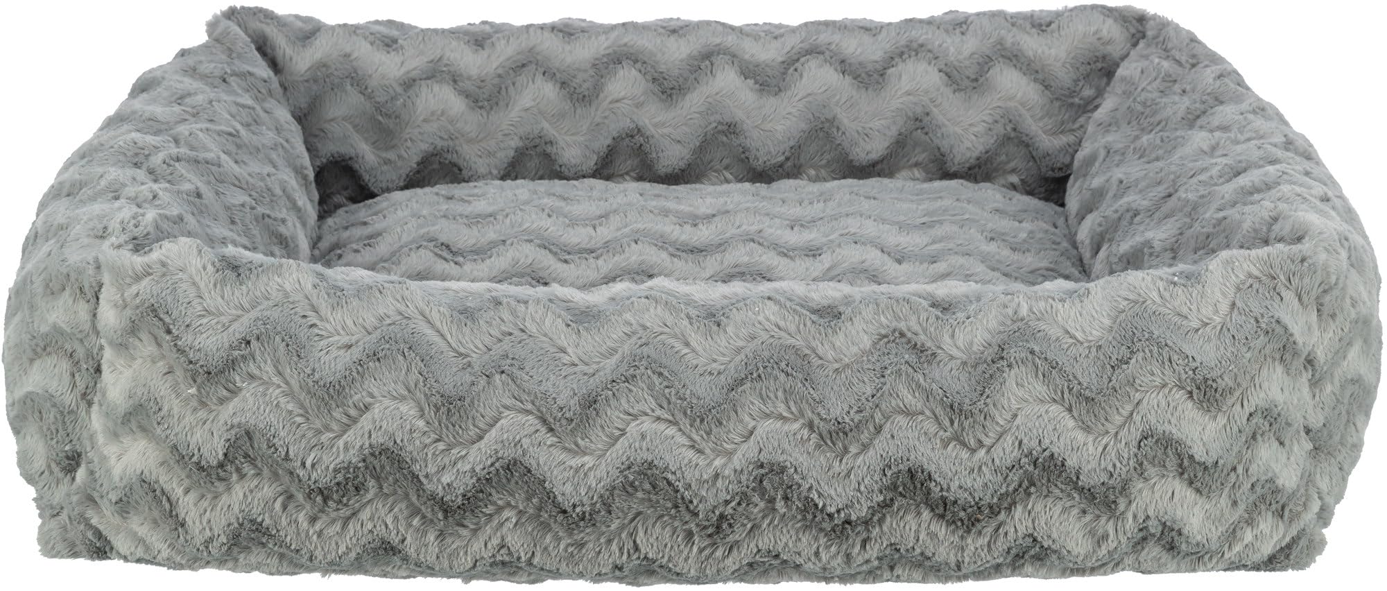 TRIXIE Cuccia ortopedica Vital Loki, 100 x 70 cm, colore grigio, cuscino per cani di alta qualità con memory foam, per cani di grossa taglia, non danneggia le articolazioni e allevia