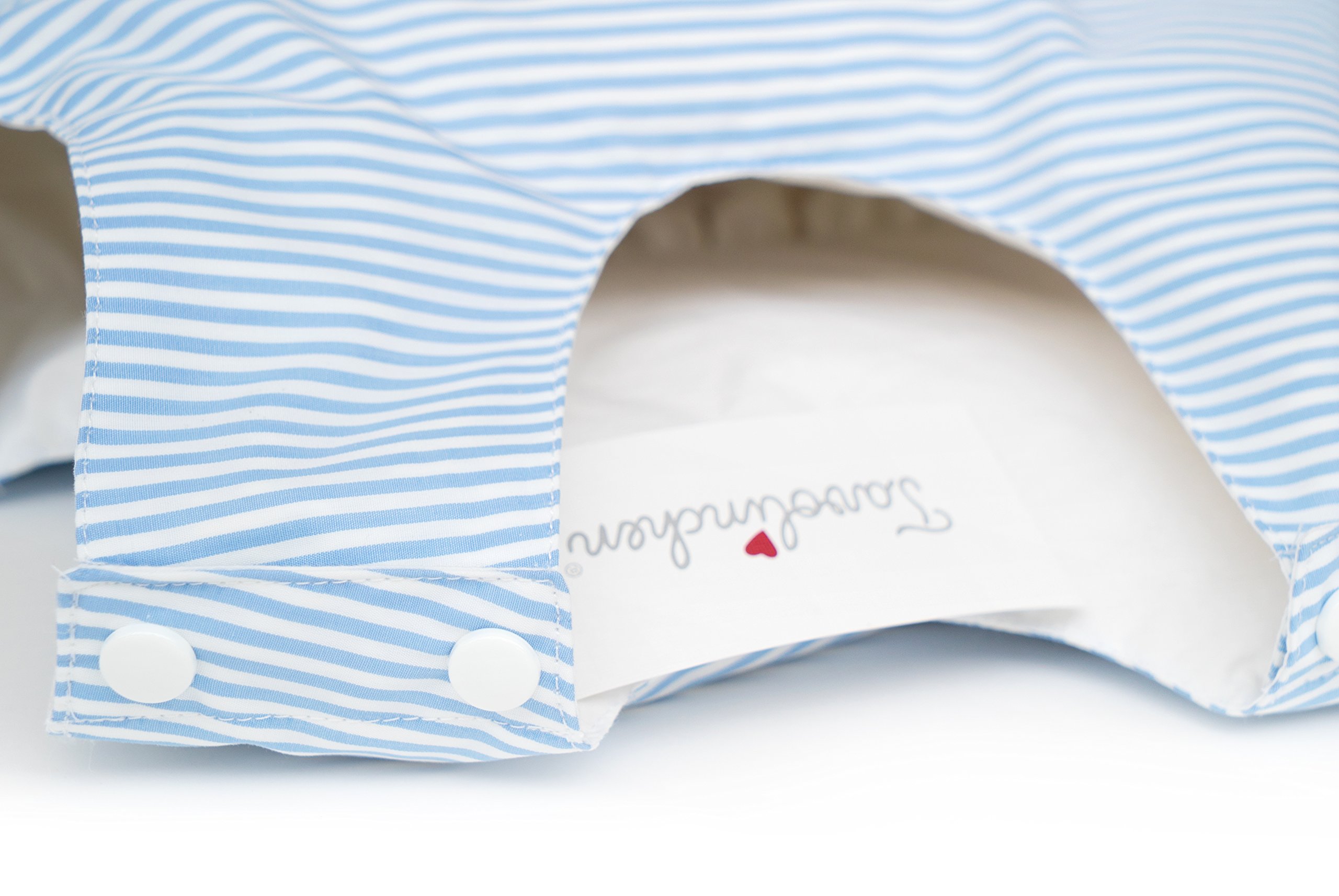 Saco de dormir para bebé, diseño de rayas, color azul, 70 cm