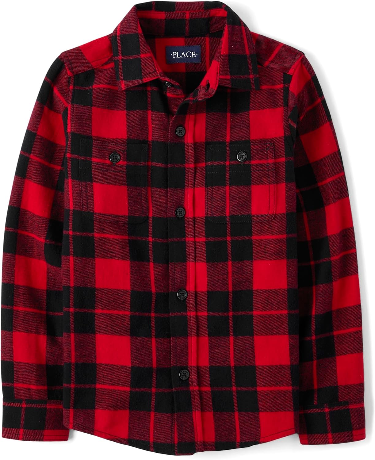 The Children's Place Boys' Long Sleeve Plaid Flannel Button Up Shirt