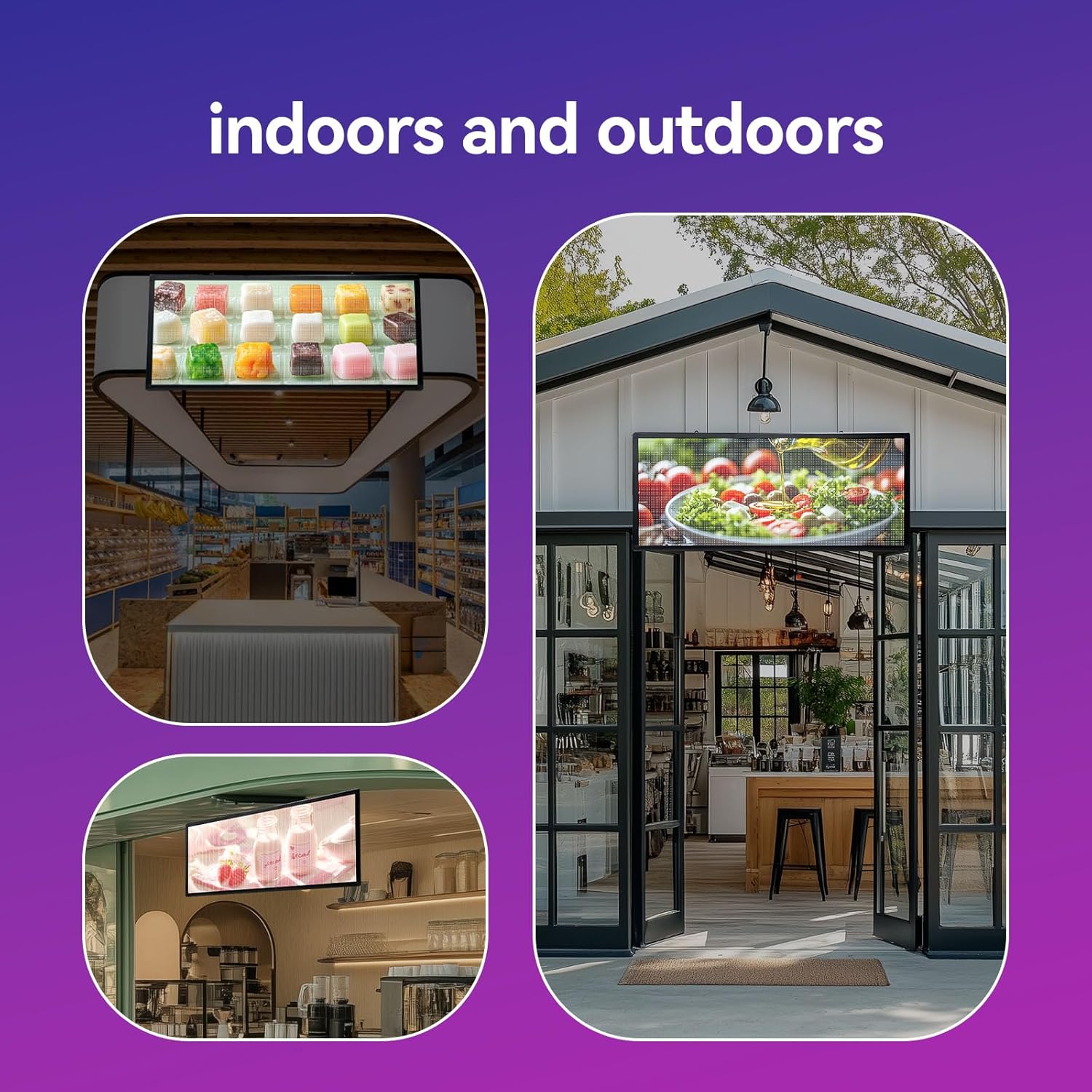 LEBACHENPL Programmable Led Sign,P6 Scrolling Can Be Custom Sports Ticker Digital Display Board Signage Message Electronic Menu Store Signs For Business Restaurants (40"X17") - Image 4