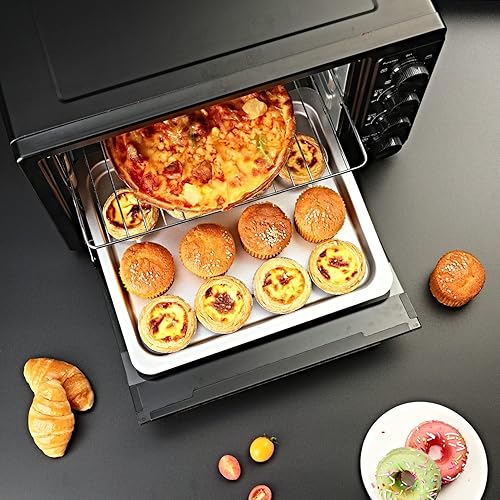 Miniatura 2 de More Taste Combo de horno tostador para freidora de aire de convección de encimera de 1400 W y 32 cuartos de galón asador deshidratador además de