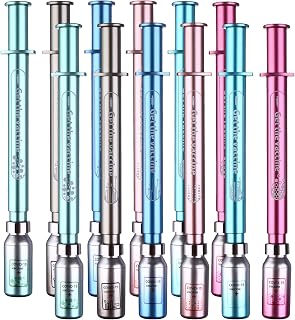 OBANGONG 12 Pcs Luminous Syringe Pens Novelty Ballpoint Pens for Nurses, Nursing Student School Supplies, Birthdays Party Favor Supplies