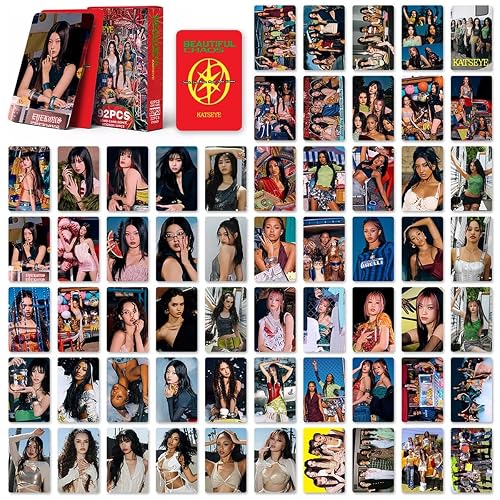 Fancyku® K-Pop Star Cards Sticker Set, 62PCS Photo Cards + 30PCS Stickers, Idol Photocard Collection, Cute Aesthetic Scrapbook & Phone Decor for Fans, 9x6cm