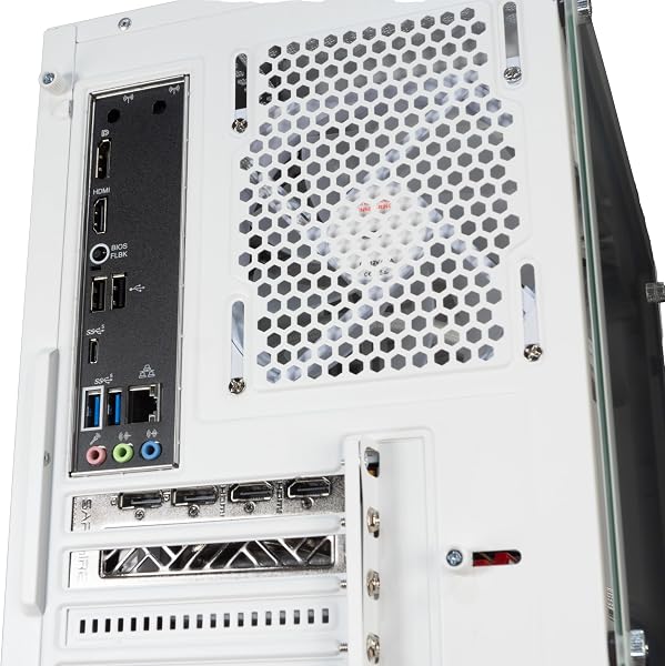 ionz Gaming PC - Desktop Computer, Ryzen 5 7600X, Radeon RX9060 XT, 32GB DDR5 RAM, 1TB NVMe SSD, 240mm AIO, 600W 80+ PSU, Windows 11, Wifi | White - G1 - 3