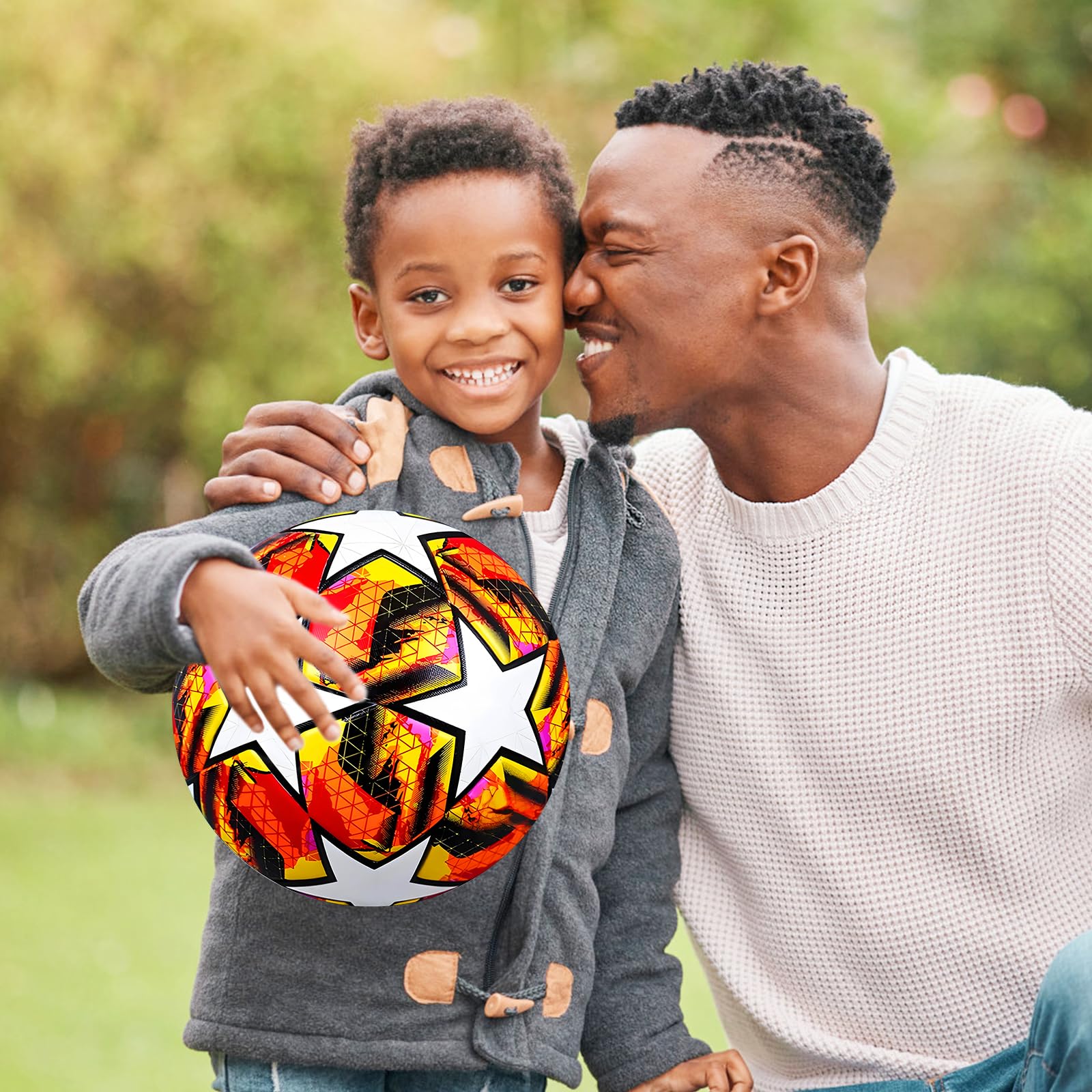 Balón Champions League, Balón de Fútbol Tamaño 5 para Niños y Adultos Training, Match, Regalo para Aficionados y Amantes del Fútbol