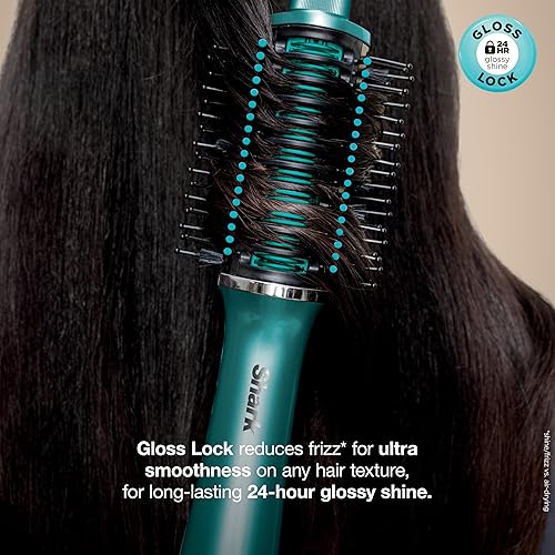 Miniatura 3 de Shark Glossi 2-en-1 herramienta caliente y alisador de aire, ultrarrápido, ultrabrillante para peinar en casa, cerámica con control de calor, para