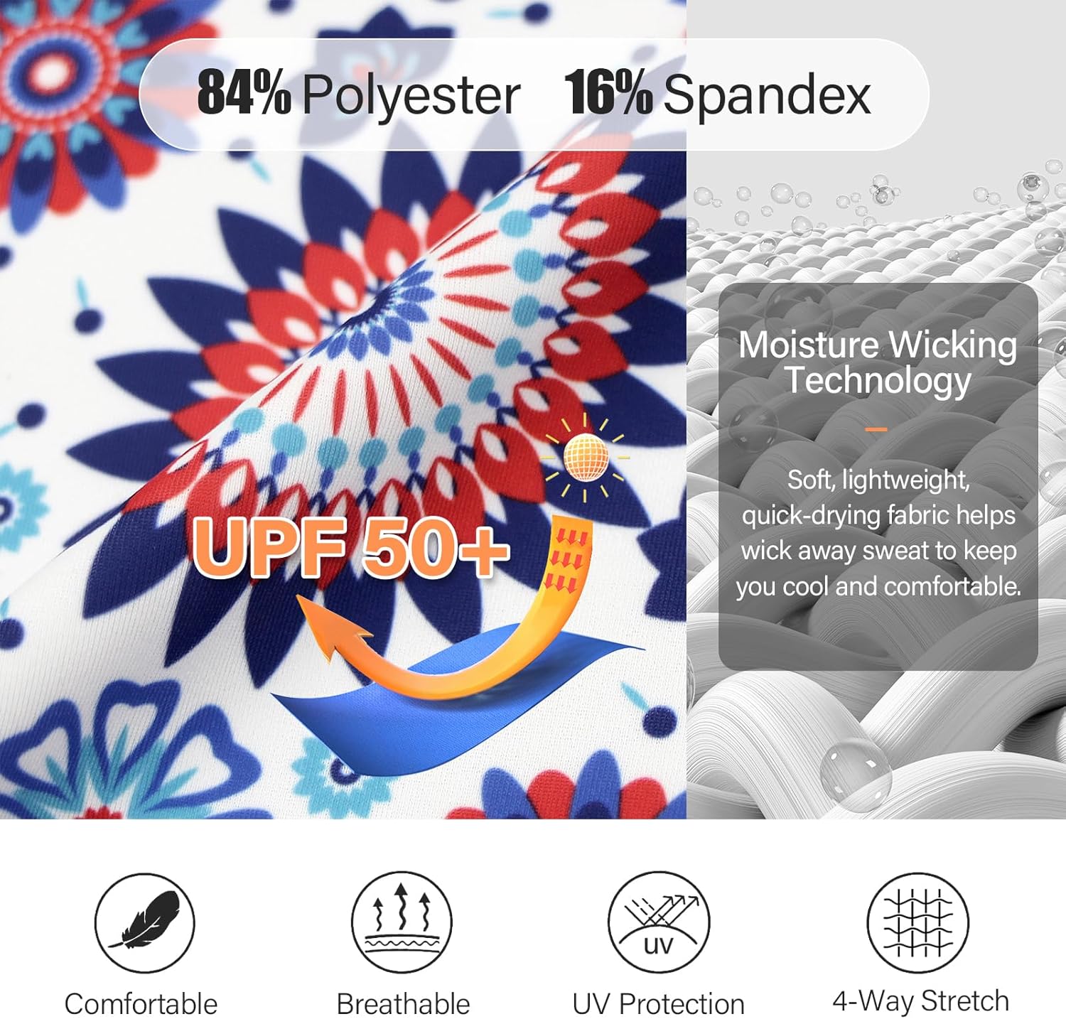 M MOTEEPI Womens Golf Shirt Long Sleeve Athletic Quarter Zip Pullover Sun Protection with Pocket - Image 3