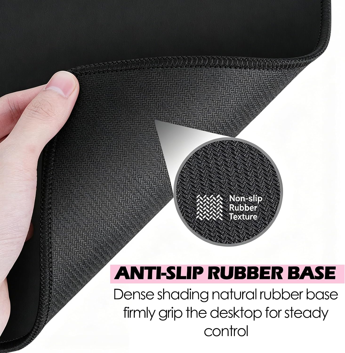 Funny Gaming Cat Cookie Mouse Pad, 10.2x8.3 Inch My Needs are Simple Retro Aesthetic, Non-Slip Rubber Base Stitched Edges Waterproof Desk Mat image 5