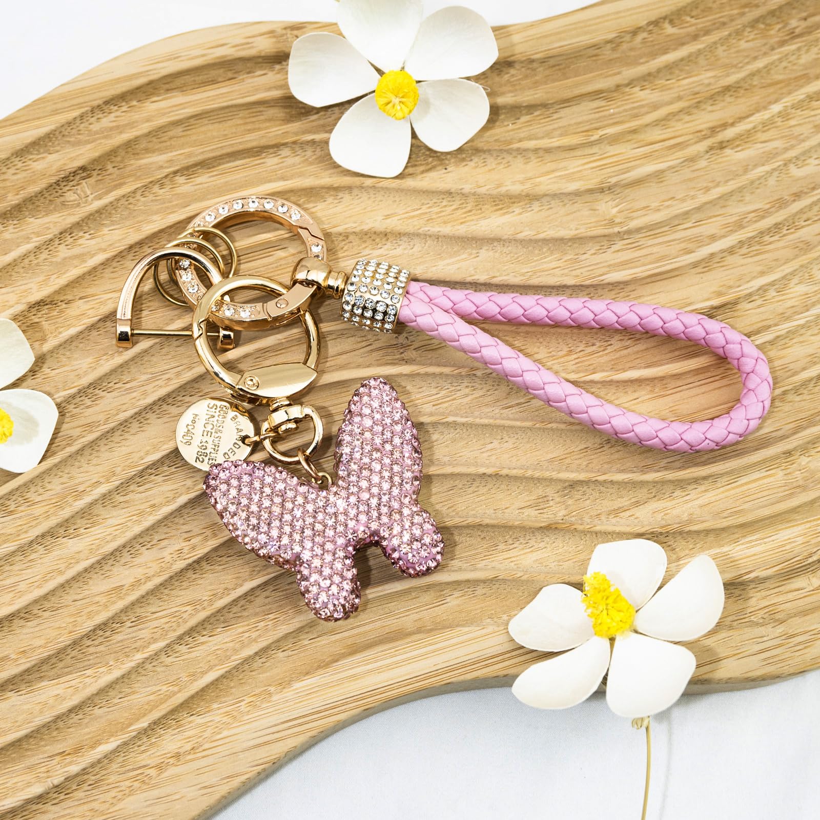 Llavero con forma de corazón para mujeres y niñas, llavero para llaves de coche, bolsos, mochilas, accesorios