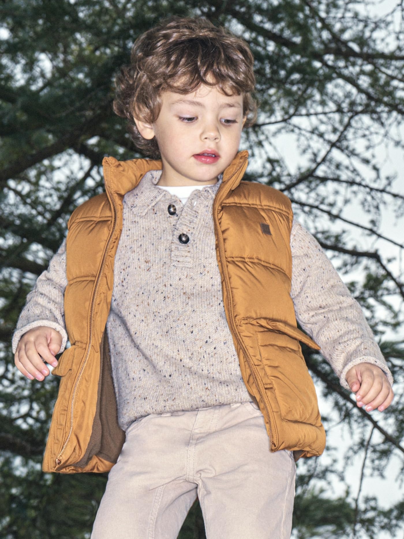 Mayoral Chaleco Puffy para niño Barro