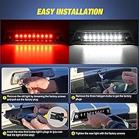 Vista 4 de Nilight Tercera Luz de Freno Cola de Montaje Alto 3ra Parada Carga Reversa Luces LED Lente Transparente Compatible con Ford F150 2009 2010 2011 2012