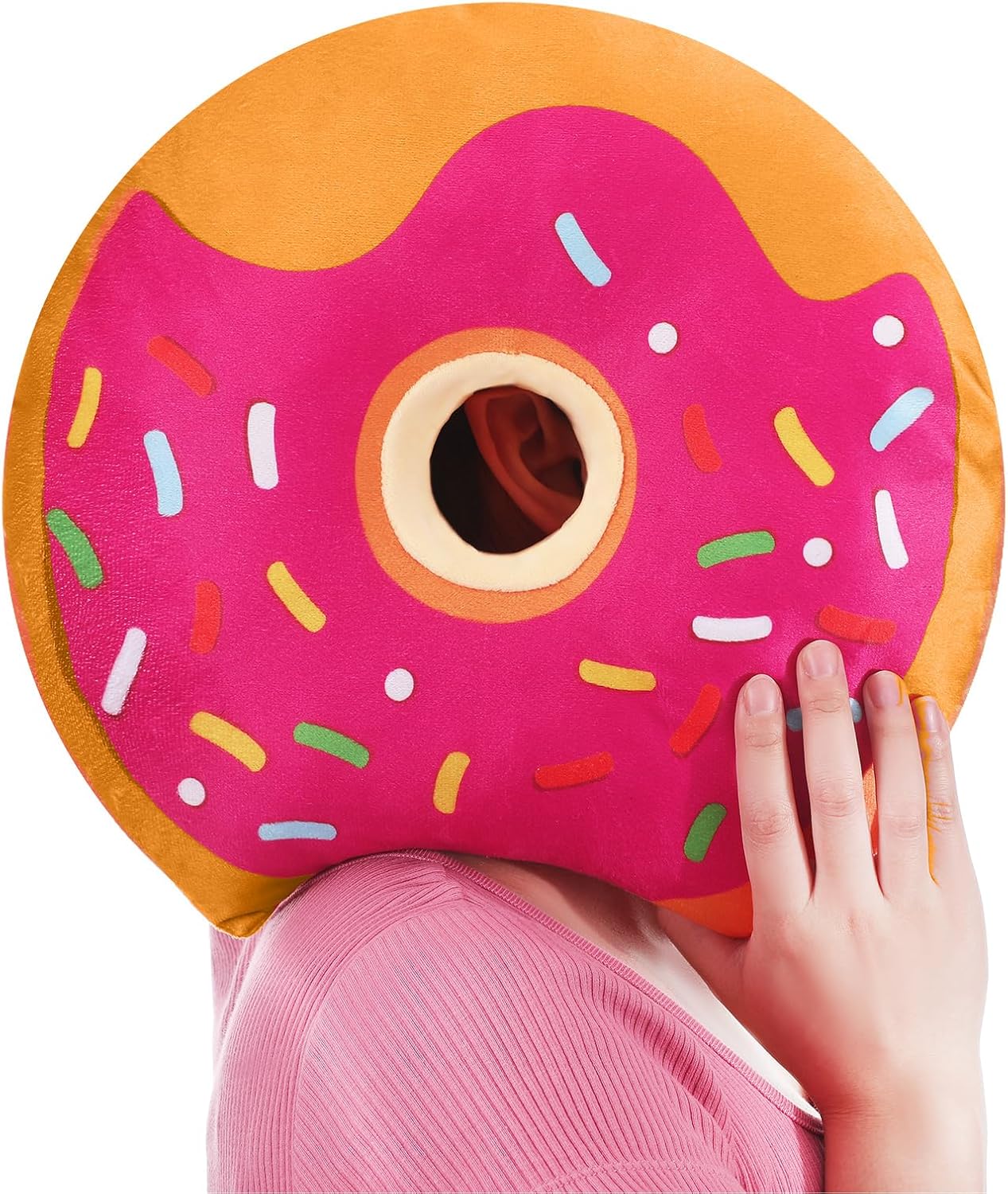 GlikCeil 1 Pack Donut Piercing Pillow for Ear Pain 12.6