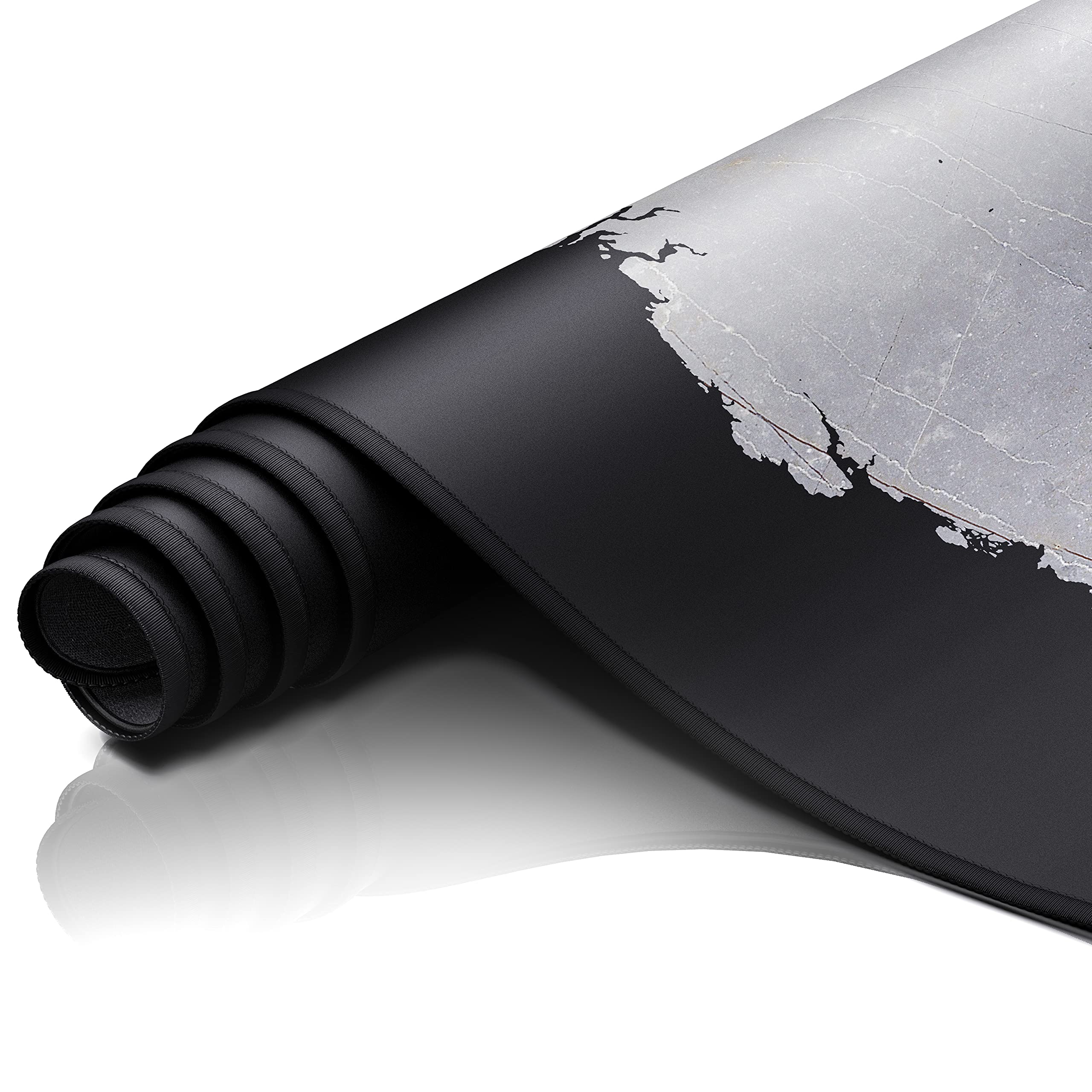 CSL - Tappetino XXL per mouse da gioco in titanio, 900 x 400 mm, misura XL, grande – migliore precisione e velocità – per mouse e tastiera Roccat Razer Logitech