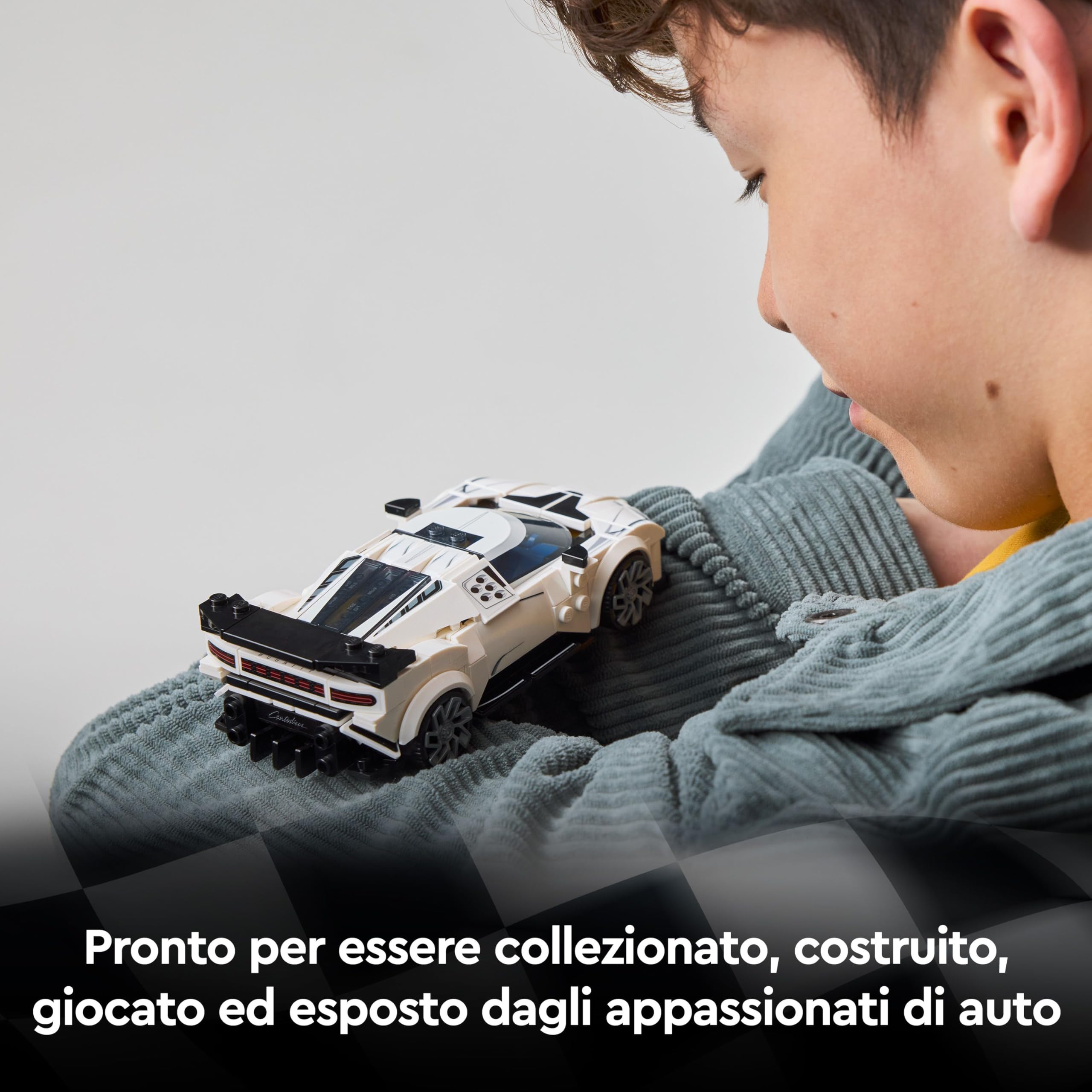 LEGO Speed Champions Hyper Sports Car Bugatti Centodieci - Modellino di Auto con Minifigure del Pilota - Macchina Giocattolo per Bambini da 9 Anni - Regalo di Compleanno - 77240