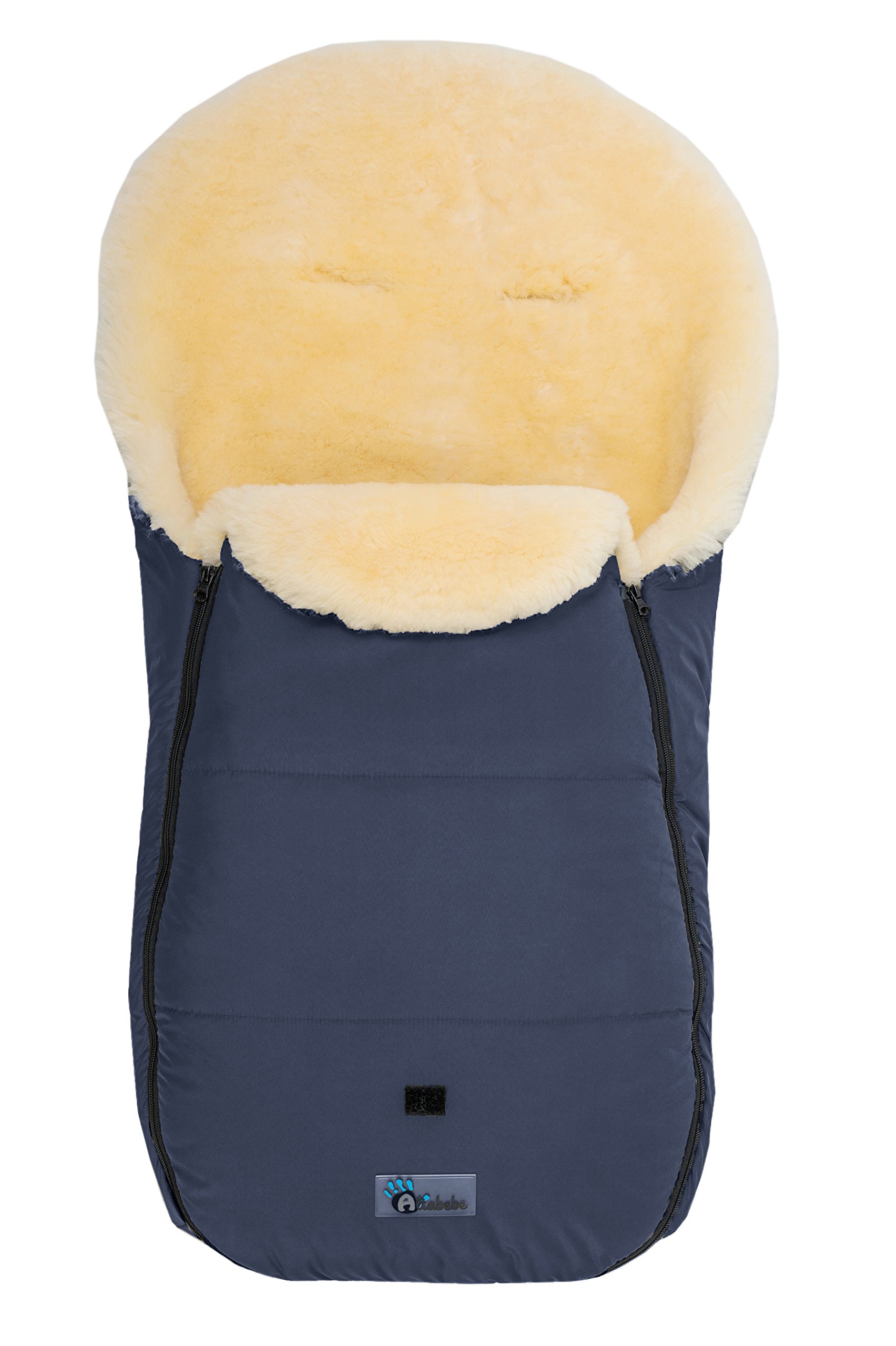Altabebe - Saco de borreguito de invierno para carrito de bebé de la colección Nordkap azul azul