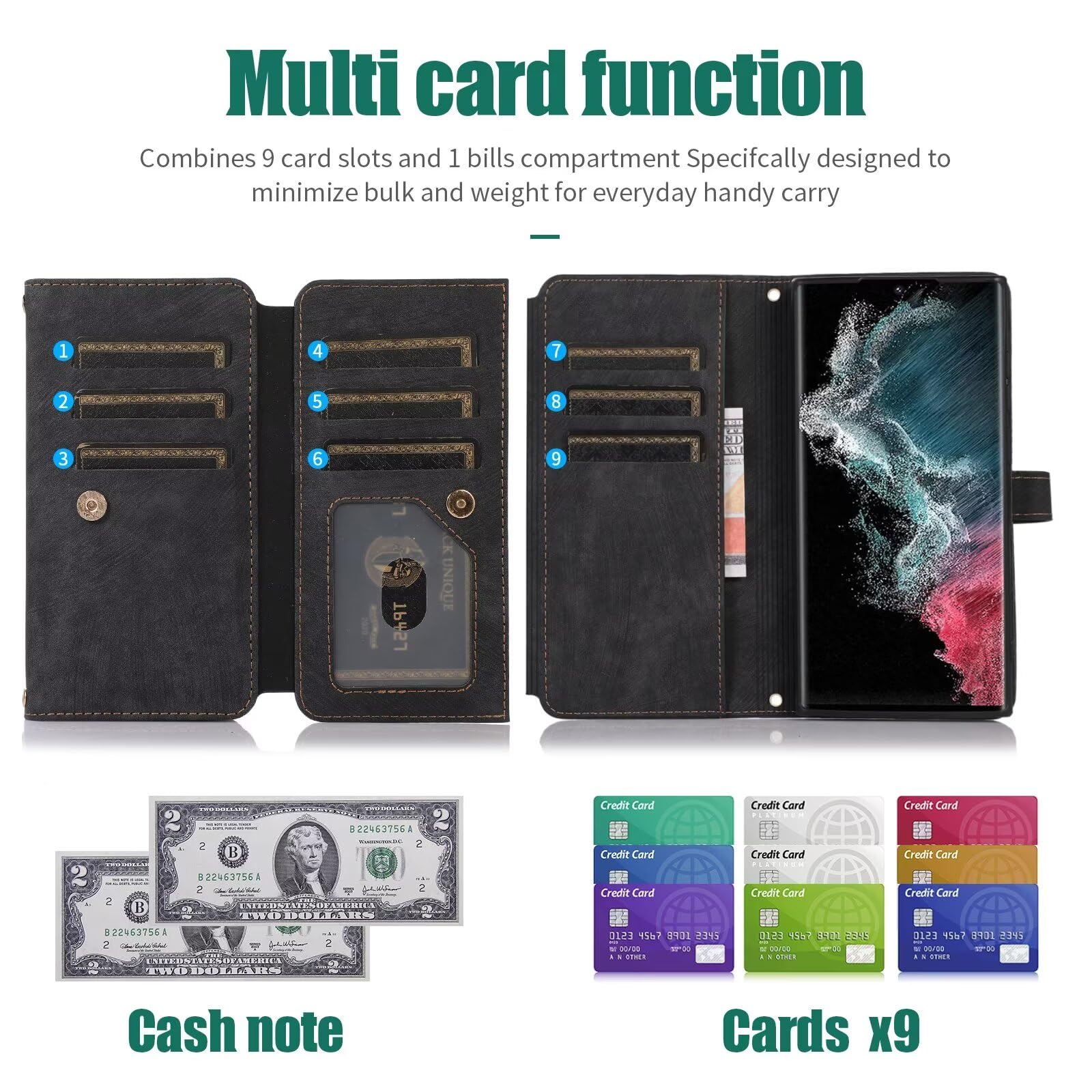 Custodia A Portafoglio In Pelle Per Xiaomi Redmi 9C / 9C NFC – Copertura In PU Con 3 Slot Per Carte, Chiusura Magnetica E Supporto – Blu