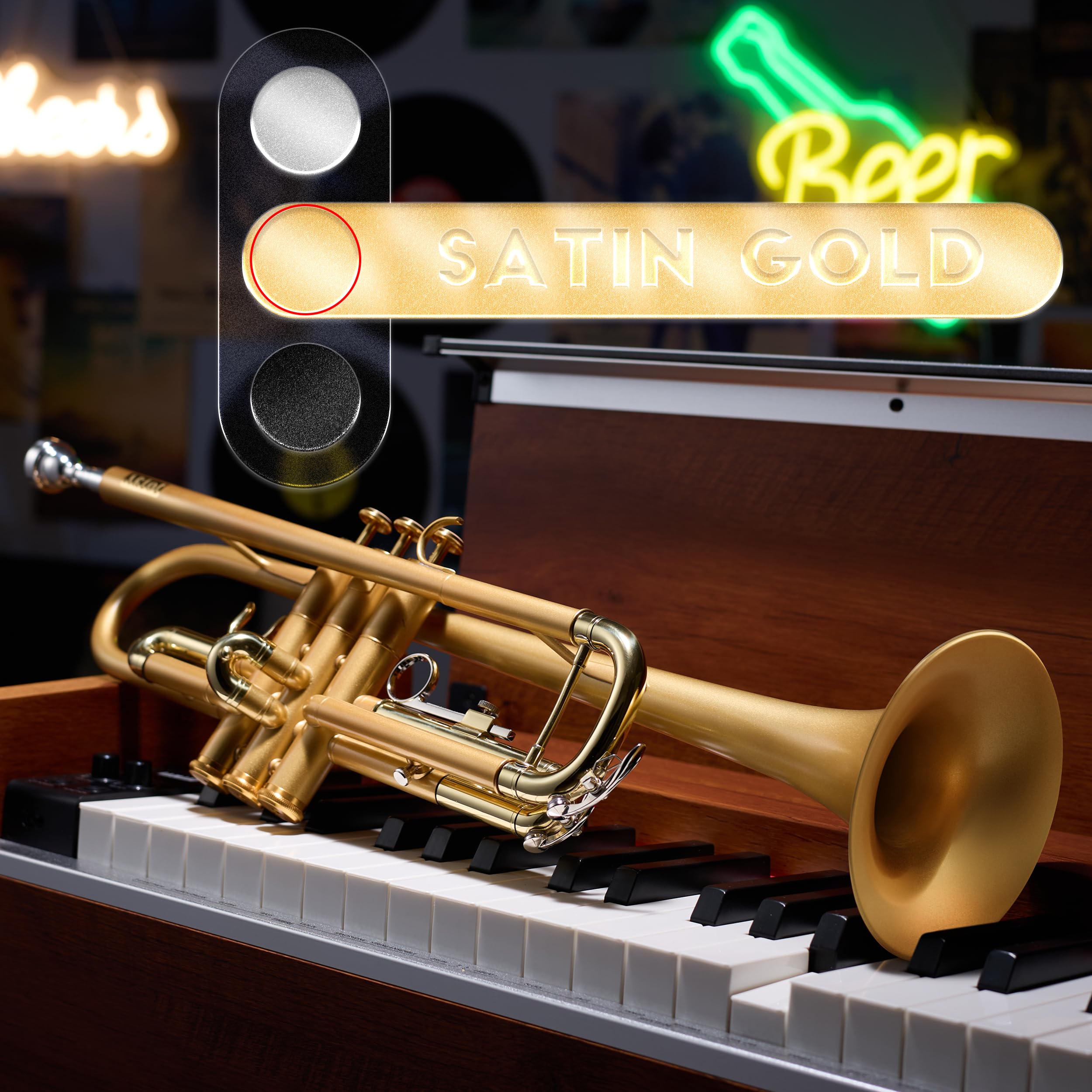 AKLOT Bb Trompeteninstrument, Gold
