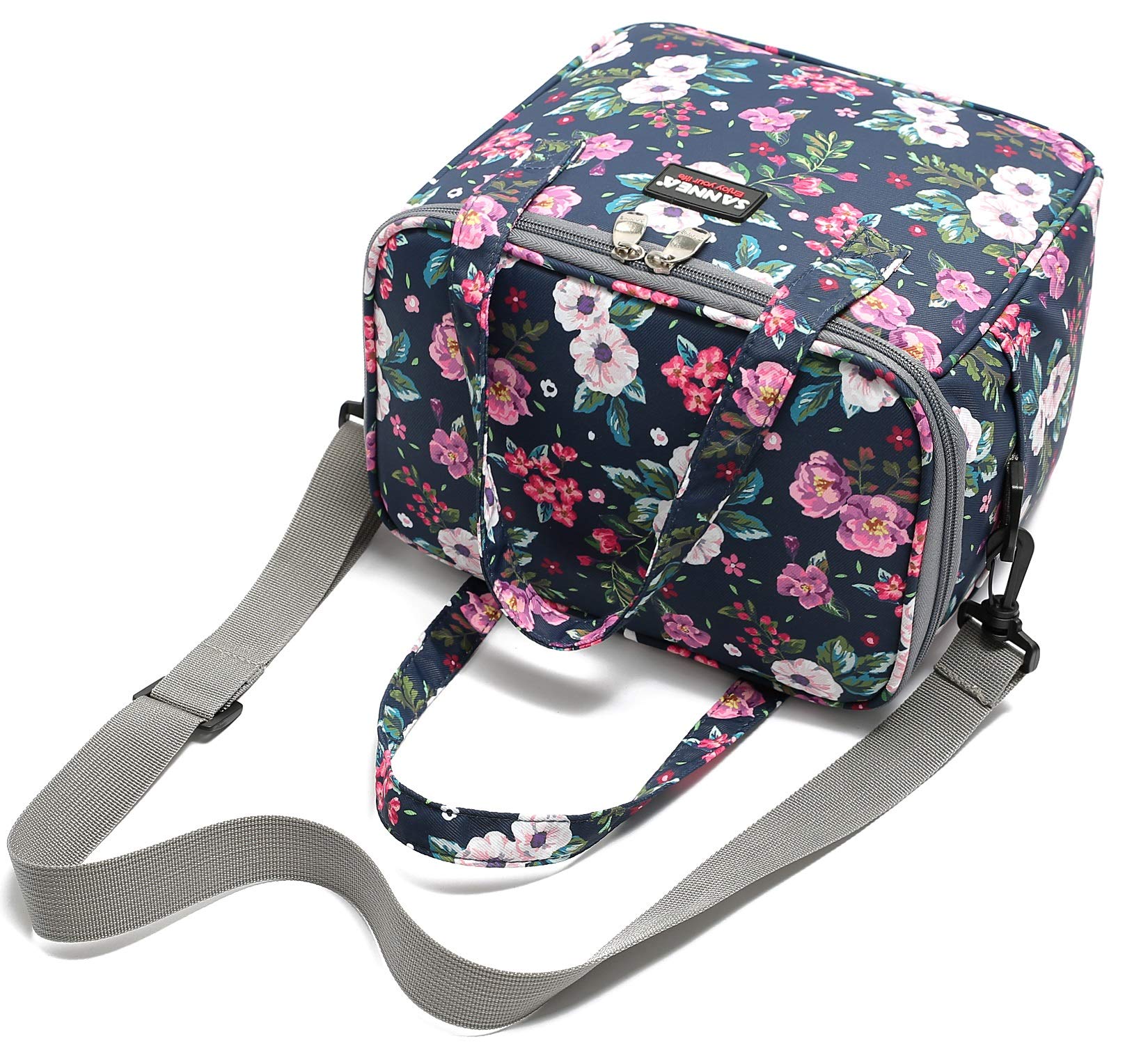 Lifewit Borsa Termica Porta Pranzo 15L(24 Lattine), Grande Borse Frigo Pranzo Ufficio per Uomo e Donna, Lunch Bag per Lavoro, Mare, Viaggio, Spiaggia, Nero