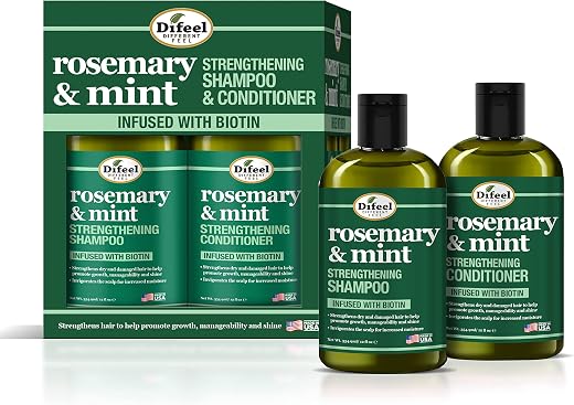 Difeel Rosemary and Mint Shampoo & Conditioner Set