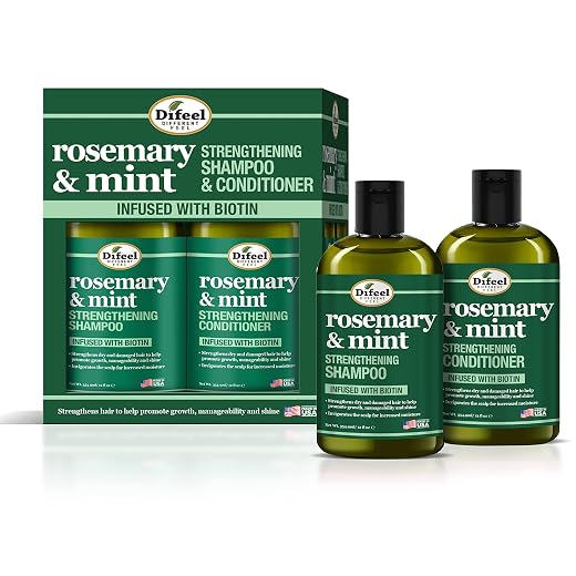 Difeel Rosemary and Mint Shampoo & Conditioner Set
