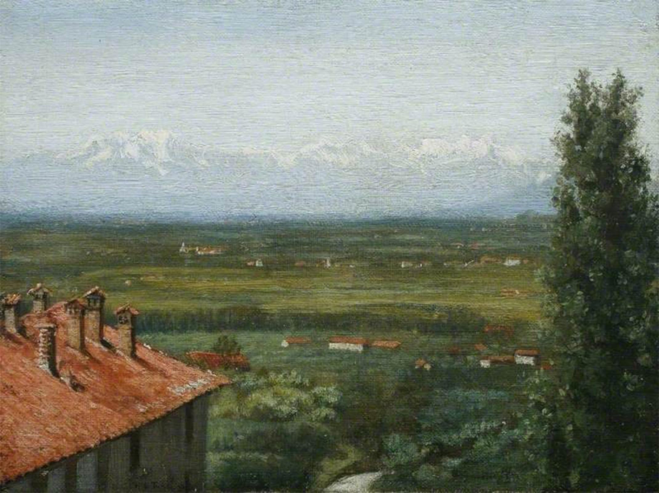 SERENDIPITP Vintage Picture Print on Canvas Wall Art Poster Italian Landscape by Henrytuke Artwork Print Poster for Wall Decor 60x90cm