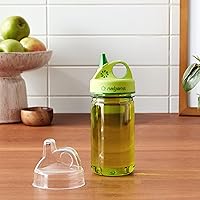 Vista 5 de Nalgene Kids Sustain Grip-N-Gulp Water Bottles Made with Material Derived from 50% Plastic Waste (Using ISCC Certified Mass Balance), Leak Proof