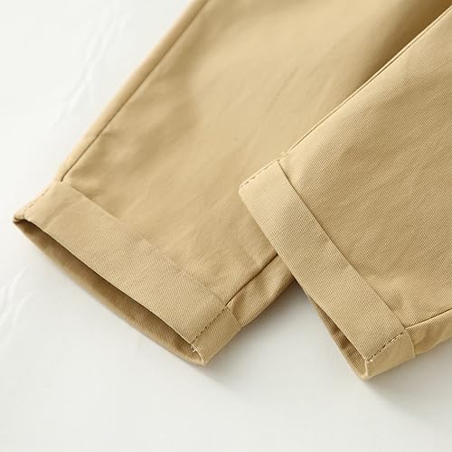 Vista 6 de ZOEREA - Conjunto de ropa elegante para bebé niño, traje de caballero de 0 a 24 meses. Incluye camisa de manga larga con corbatín, pantalones