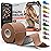 Kinesiology Tape-Incredible Support for Athletic Sports and Recovery + Free Taping Guide - Pre-Cut 2 inch 16.4 feet (Desert Beige (Brown) + Free Taping Guide, 1 Pack)