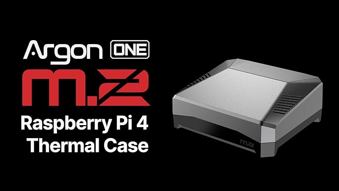Raspberry Pi 4 B 8GB & Argon M.2 SSD ケース Argon One V2 Case for Raspberry Pi 4 Model B Passive Cooling