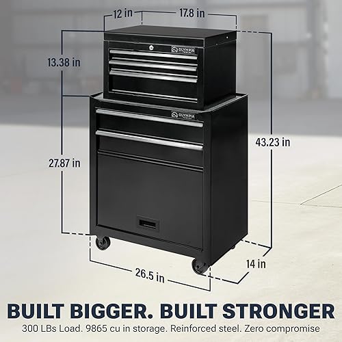 Miniatura 3 de Olympia Tools Armario de herramientas con cajón, caja de herramientas con rodamiento de bolas, cajones totalmente extensibles, herramientas y