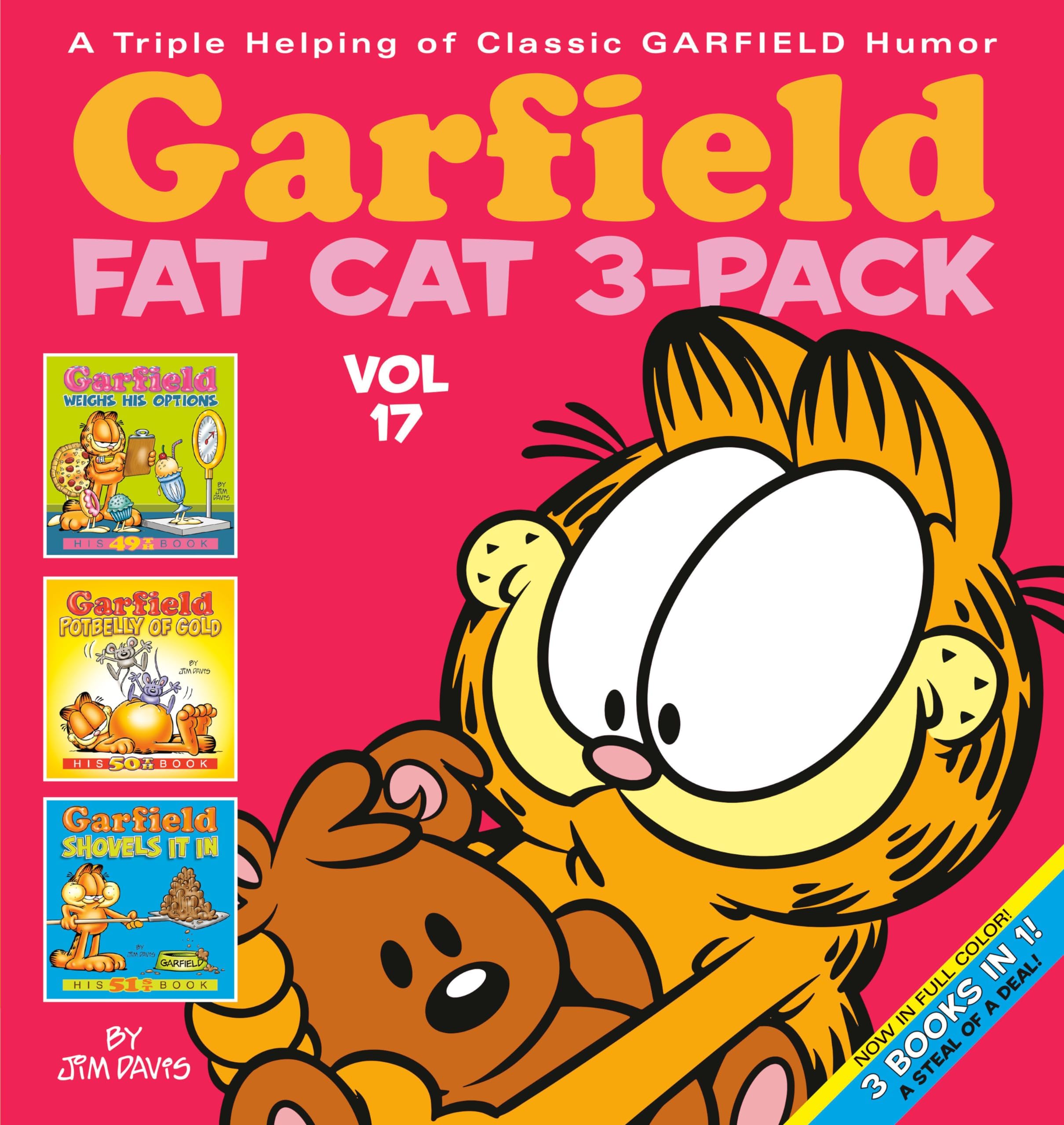 Garfield Fat Cat 3-Pack #17: Garfield Weighs His Options, Garfield Potgelly of Gold, Garfield Shovels It in
