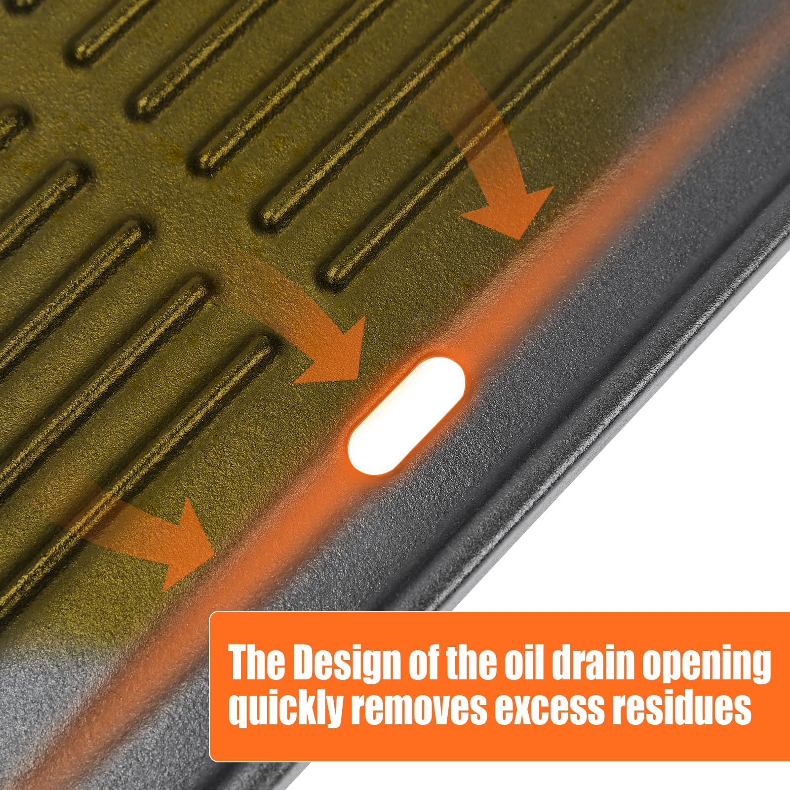 GFTIME Plancha grill 41,5 x 31 cm pour Cosmogrill, Outback Spectrum 2, Ranger/Magnum 3, Hunter 3, Meteor/Jupiter 4 Burner, Apollo Hooded, Taino Pro/Red 4 et 6