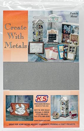 K&S Precision Metals Tin Coated Steel Sheet 6505 0.013" Thick x 5" Wide x 7" Long Easy to Solder, DIY & Professional, Made in USA, 1 Sheet