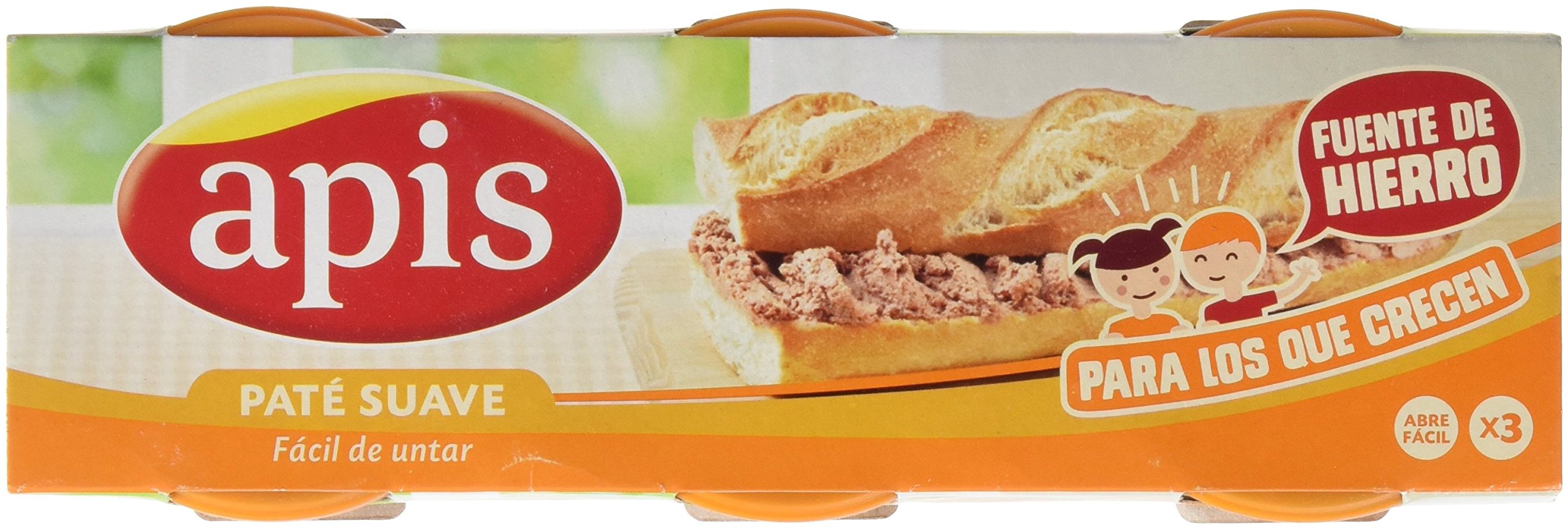 Apis Paté Suave de Hígado de Cerdo, 3 x 80g