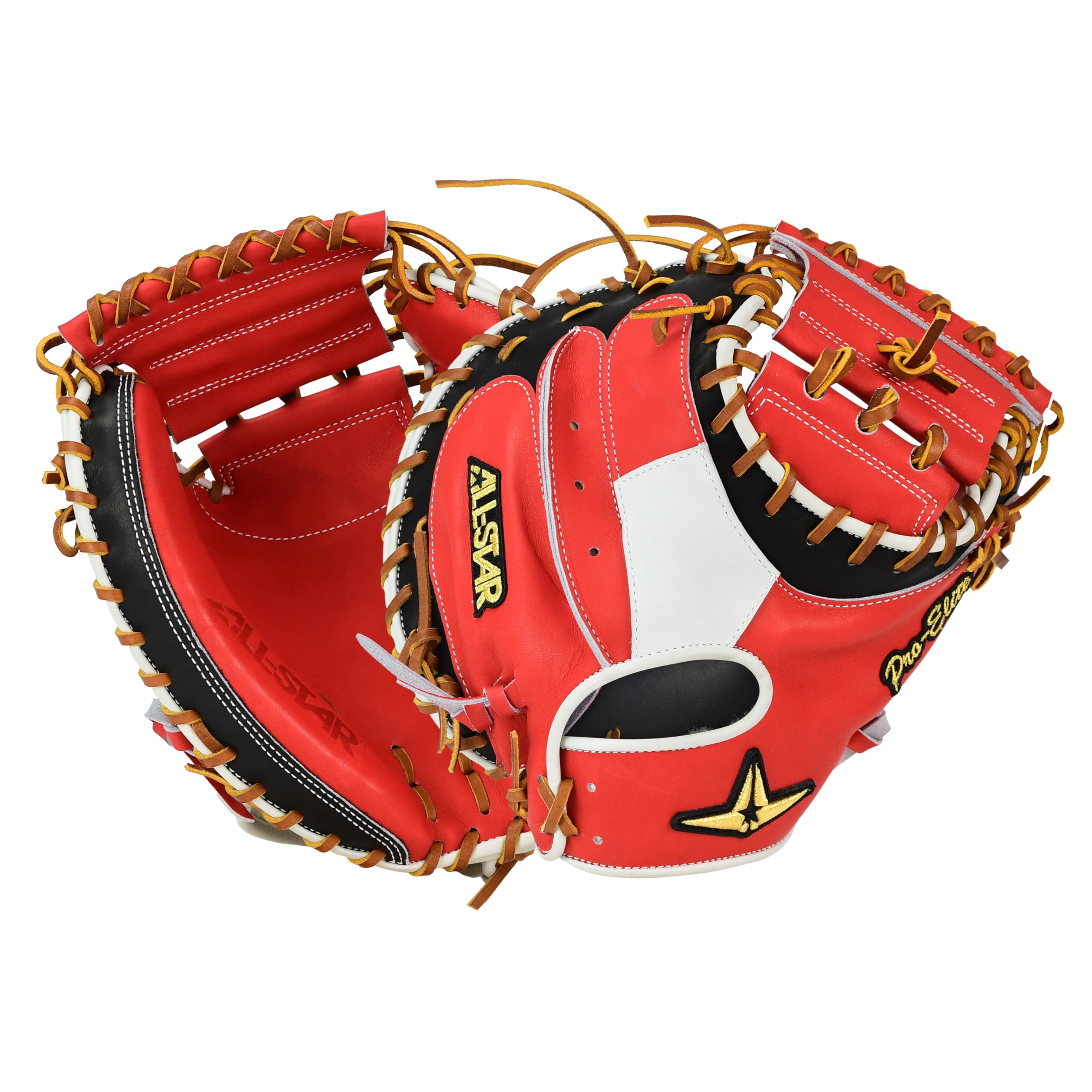 All-Star Pro Elite 34” Japan Series Catcher’s Mitt Premium Japanese Kip Leather Baseball Glove Pro Pattern Right Hand Throw Durable Elite Performance Gear