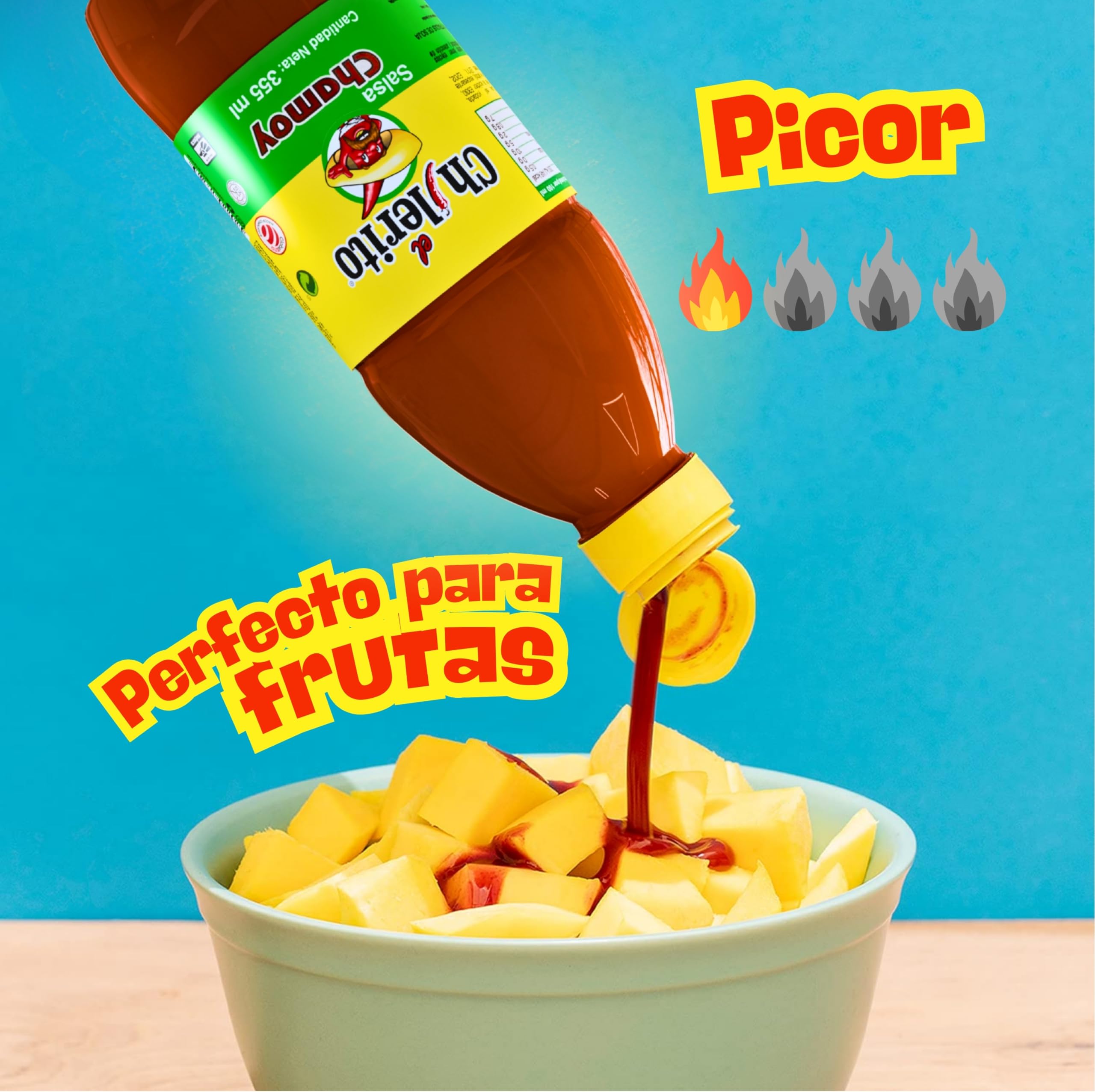 Chilerito Salsa Chamoy 355ml Sabor Agridulce Picante Importado de México
