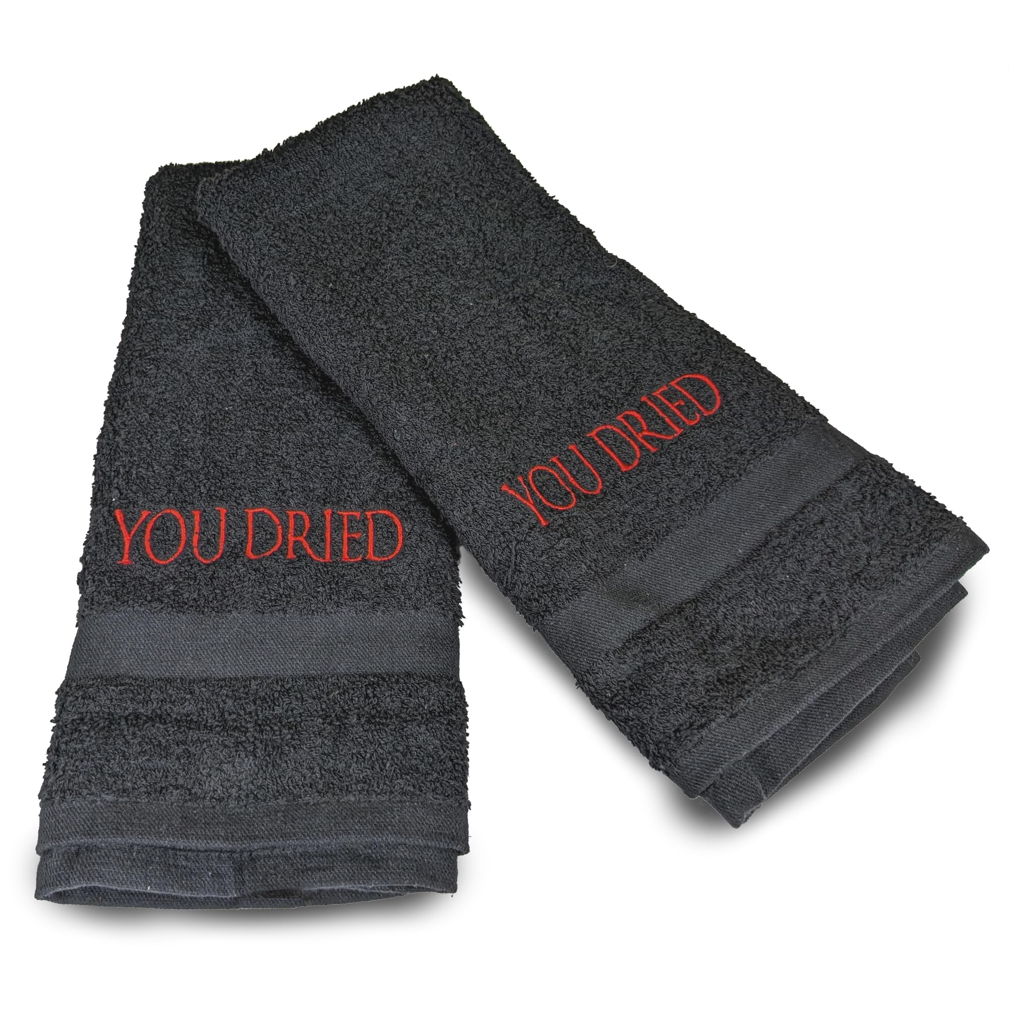 ChefsCloset You Dried Towel Set – 2 Pack Gamer Hand Towels Inspired by Elden Ring, Dark Souls & Bloodborne – Cotton Bathroom & Kitchen Towels, 16x27