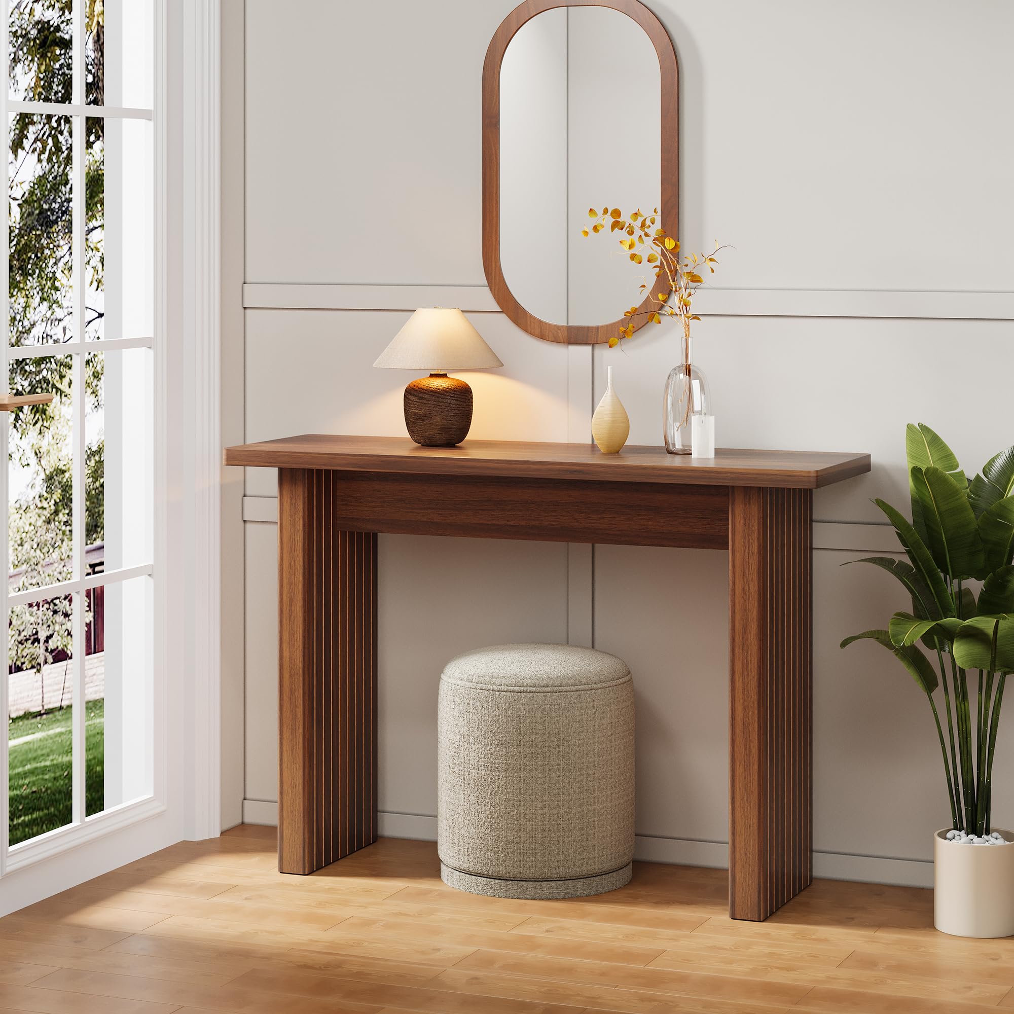 Console d'entrée en Bois aux Pieds sculptés – Un Meuble de décoration Traditionnel pour embellir Votre entrée