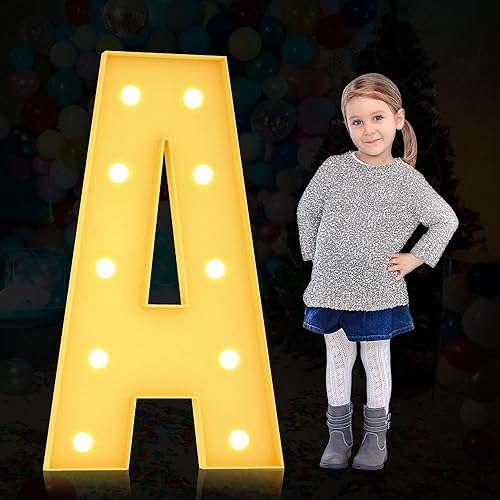 YOSWPP Marco de globos de mosaico gigante de 3 pies de marquesina iluminada, con números, kit de bricolaje, decoración alfanumérica de fiesta de