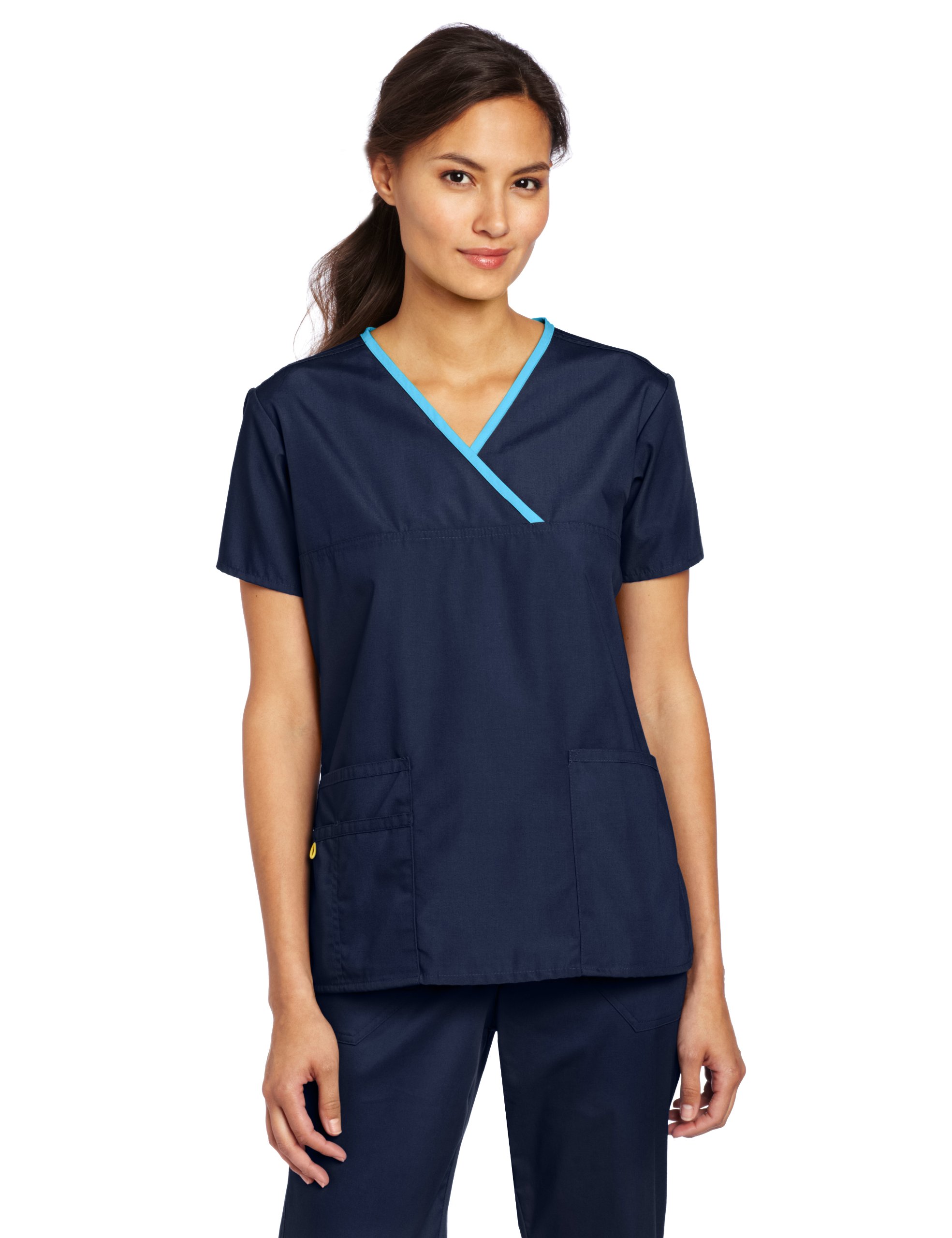 WonderWinkWomen's Scrubs Charlie 5 Pocket Y-Neck Wrap Top