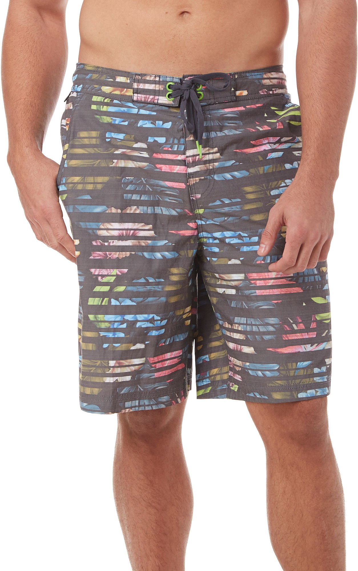 Speedo Men's Tropical Stripe E-Board 21 Inch