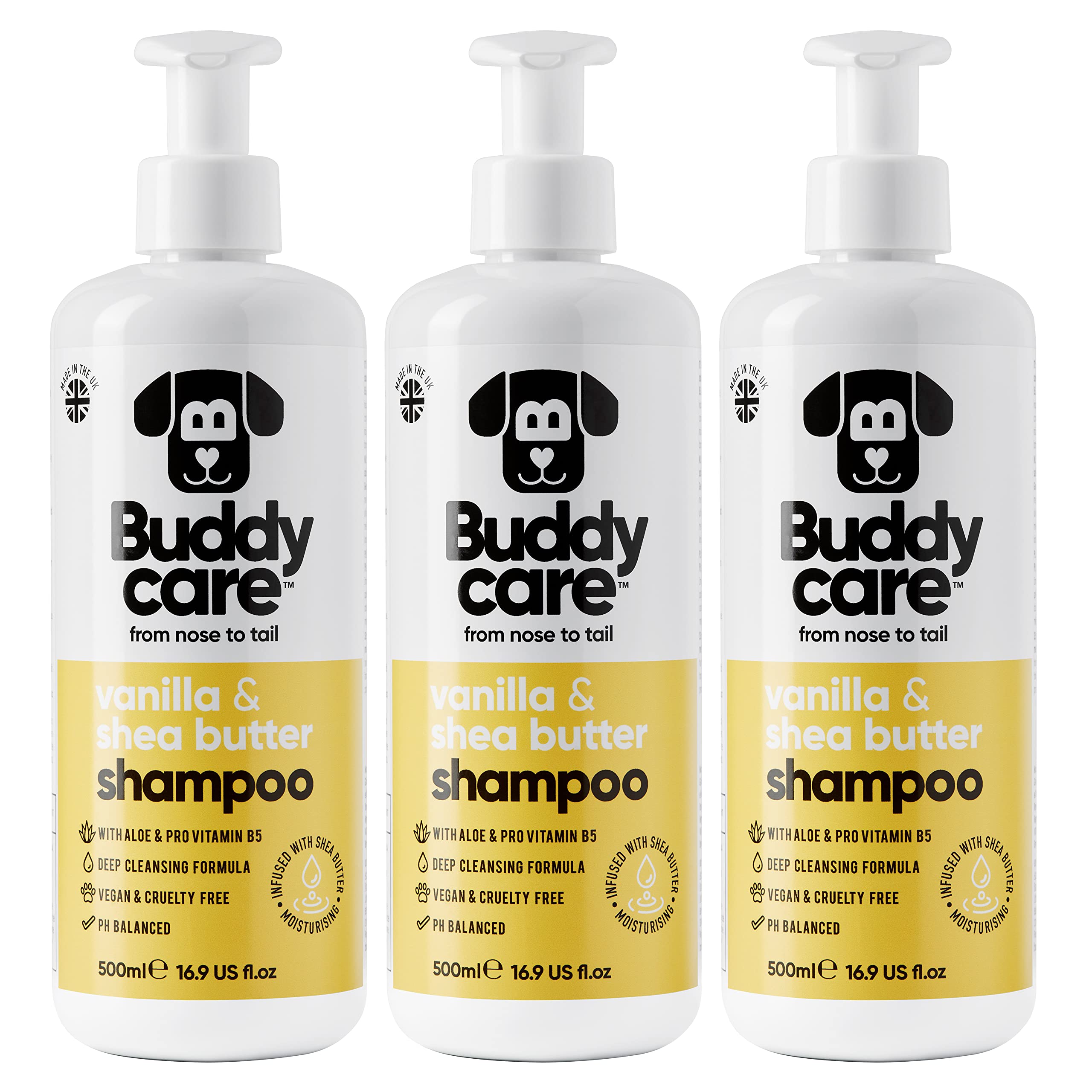 Buddycare Oatmeal Dog Shampoo for Smelly Dogs (16.90oz) - Hypoallergenic & Itch Relief Formula, Gentle on Sensitive Skin, Includes Dog Shampoo and Conditioner - Essential Dog Grooming Supplies — view 23