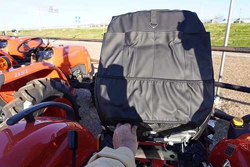 Miniatura 2 de Durafit Seat Covers, Kubota para tractores L3301, L3901, L4701, L3302, L3902, KU21 (C1 Black Waterproof Endura)..