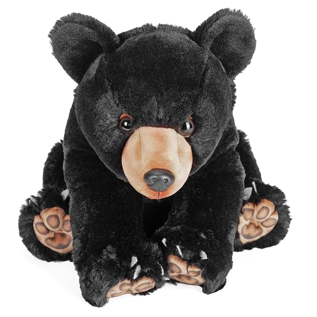 Foto 2 de 5 de Wild Republic Artist Collection Black Bear, Stuffed Animal, 15 Inches, Plush Toy