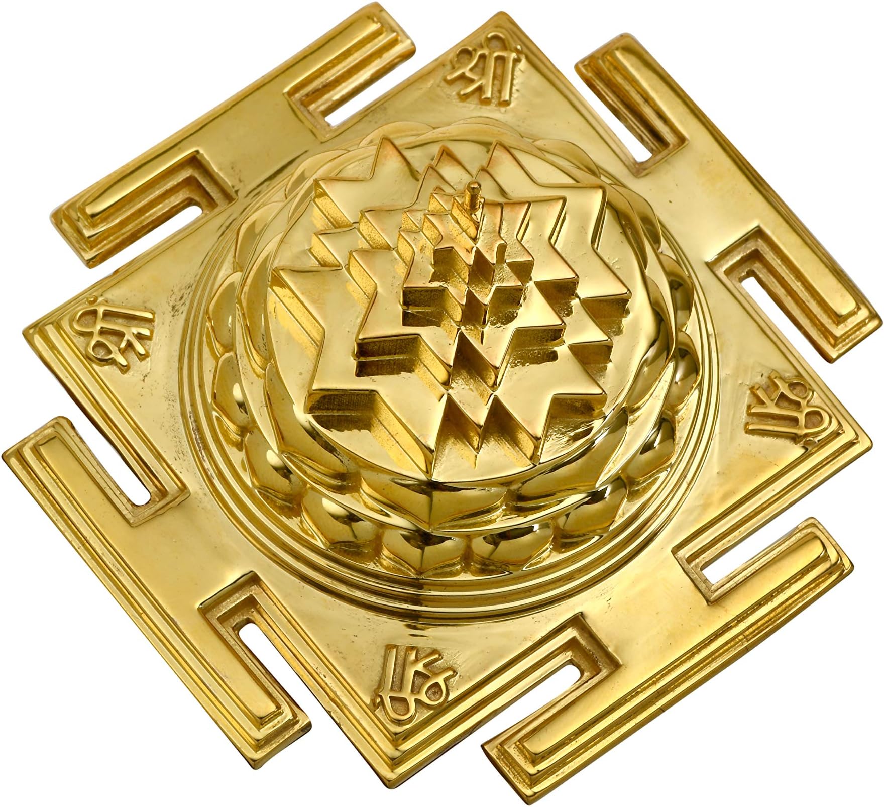 Jewels by Samaya The Grace of Shree Yantra Mahameru 24kt Gold Plated